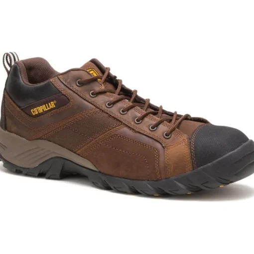 CAT Men's Argon Composite Toe Work Shoe - Dark Brown - P89957