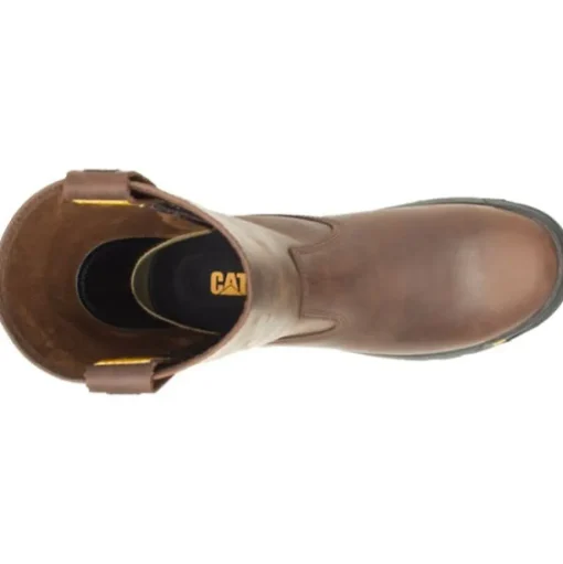 Cat Men's Drawber Pull On Soft Toe Work Boot -Summer Brown- P51034