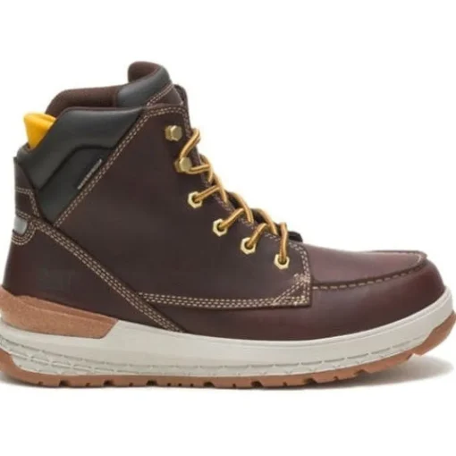 Cat Men's Impact Soft Toe WP Slip Resist Work Boot -Friar Brown- P51076