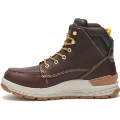 Cat Men's Impact Soft Toe WP Slip Resist Work Boot -Friar Brown- P51076