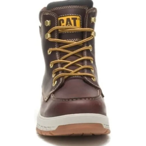 Cat Men's Impact Soft Toe WP Slip Resist Work Boot -Friar Brown- P51076