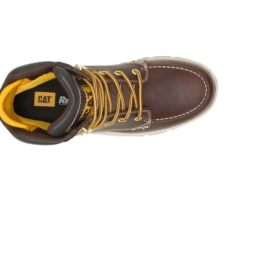 Cat Men's Impact Soft Toe WP Slip Resist Work Boot -Friar Brown- P51076