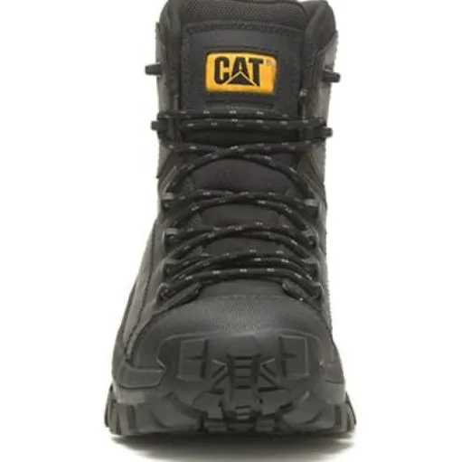 CAT Men's Invader Comp Toe Waterproof Hiker Work Boot -Black- P91542