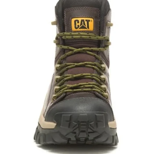 CAT Men's Invader Comp Toe Waterproof Hiker Work Boot -Coffee- P91541