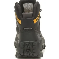 CAT Men's Invader Comp Toe Waterproof Hiker Work Boot -Black- P91542