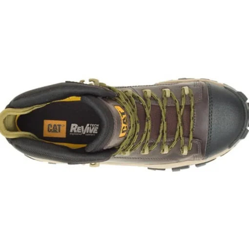 CAT Men's Invader Comp Toe Waterproof Hiker Work Boot -Coffee- P91541