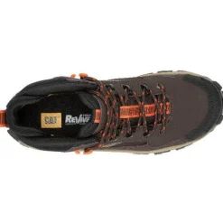Cat Men's Invader Mid Vent CT Slip Resist Work Boot -Coffee- P91663