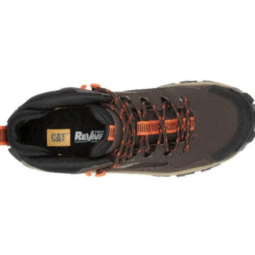 Cat Men's Invader Mid Vent CT Slip Resist Work Boot -Coffee- P91663