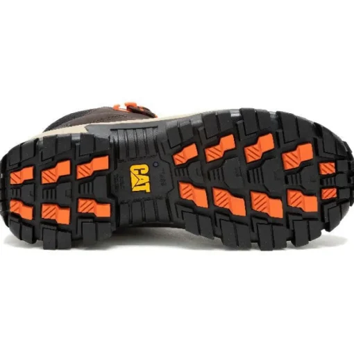 Cat Men's Invader Mid Vent CT Slip Resist Work Boot -Coffee- P91663