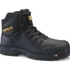 CAT Men's Resorption WP Comp Toe Work Boot - Black - P90976