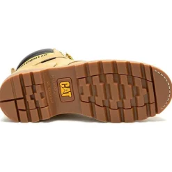 Cat Men's Second Shift Soft Toe WP Slip Resist Work Boot -Honey- P51085