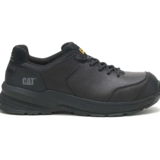 Cat Men's Streamline 2.0 Leather Comp Toe Work Shoe - Black - P91351