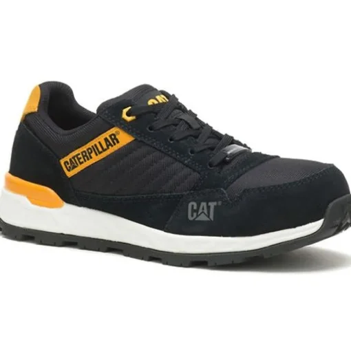 CAT Women's Venward CT Slip Resist Work Shoe -Black/Cat Yellow- P91605