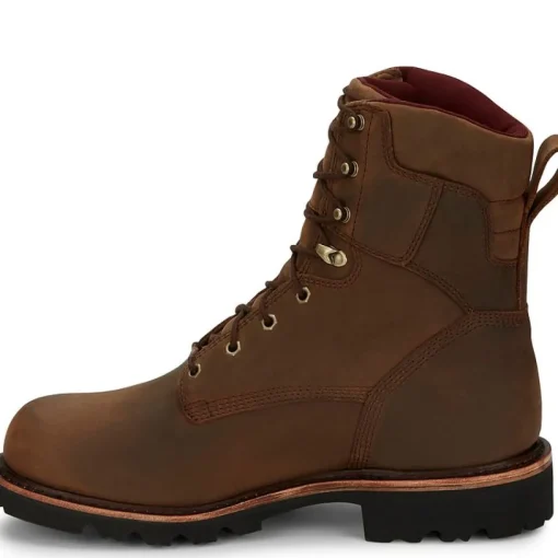 Chippewa Men's Super Dna 8" WP Lace Up Work Boot - Brown - 59416