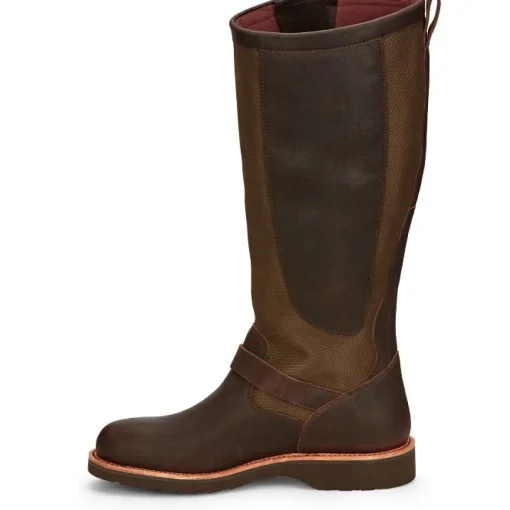 Chippewa Men's Brome 17" Soft Toe WP Pull-On Snake Hunt Boot Brown- 25110