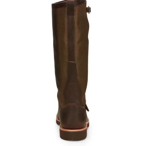 Chippewa Men's Brome 17" Soft Toe WP Pull-On Snake Hunt Boot Brown- 25110