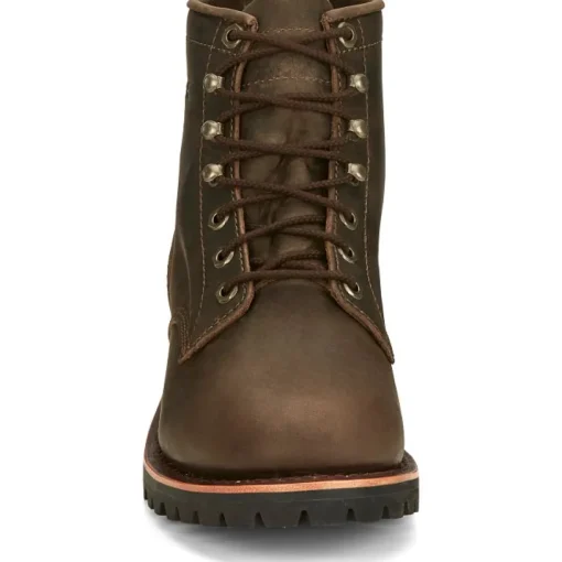 Chippewa Men's Classic 2.0 6" Plain Toe Work Boot - Brown - NC2080