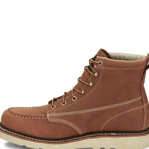 Chippewa Men's Edge Walker 6" Moc Toe Lace Up Work Boot -Tan- ED5312
