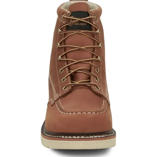Chippewa Men's Edge Walker 6" Moc Toe Lace Up Work Boot -Tan- ED5312