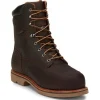 Chippewa Men's Serious+ 8" Comp Toe WP Metguard PR Lace-Up Work Boot - 72311