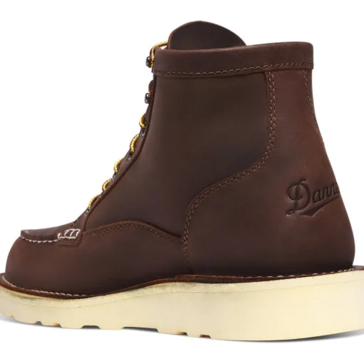 Danner Men's Bull Run GTX 6" Plain Toe WP Slip Resist Work Boot -Brown- 15588