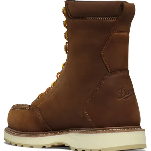 Danner Men's Cedar River 8" WP Plain Moc Toe Work Boot - Brown - 14302