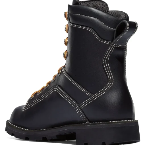 Danner Men's Quarry USA Made 8" Alloy Toe WP Work Boot - Black - 17311