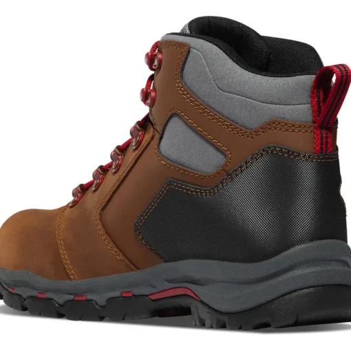 Danner Men's Vicious 4.5" Comp Toe WP Slip Resist Work Boot -Brown- 13882