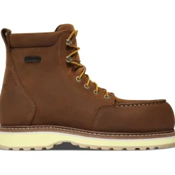 Danner Women's Cedar River 6" Plain Toe WP Work Boot -Brown- 14307