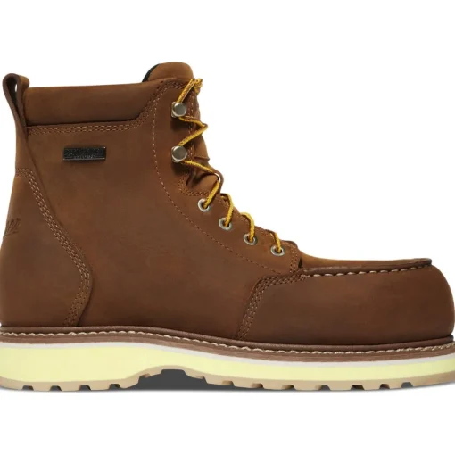 Danner Women's Cedar River 6" Plain Toe WP Work Boot -Brown- 14307