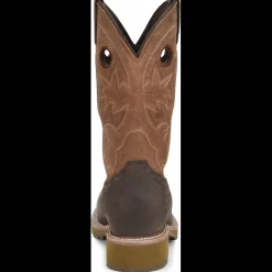 Double H Men's Abner 12" Comp Toe WP Western Work Boot- Brown - DH5353
