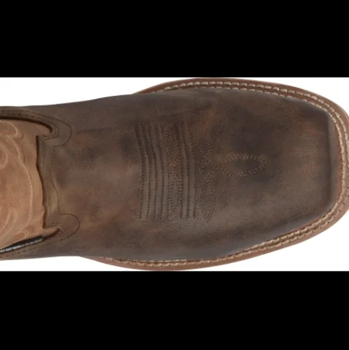 Double H Men's Abner 12" Comp Toe WP Western Work Boot- Brown - DH5353