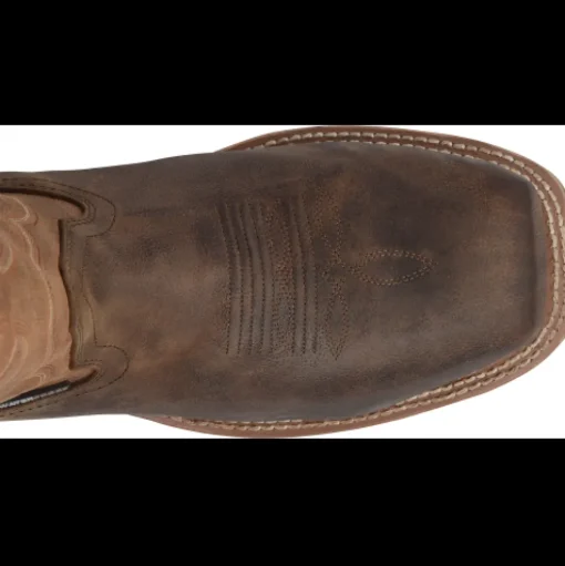 Double H Men's Abner 12" Sqr Toe WP Western Work Boot - Brown - DH4353