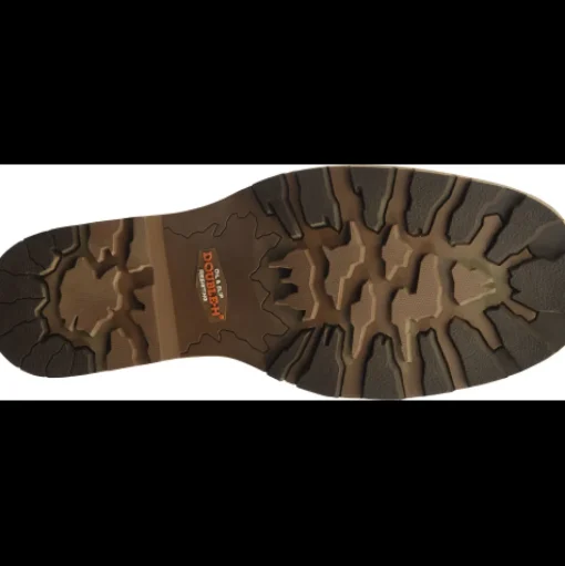 Double H Men's Abner 12" Sqr Toe WP Western Work Boot - Brown - DH4353