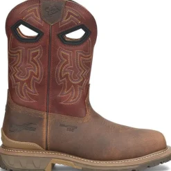 Double H Men's Brock 11" CT Western Roper Work Boot -Brown- PH5009