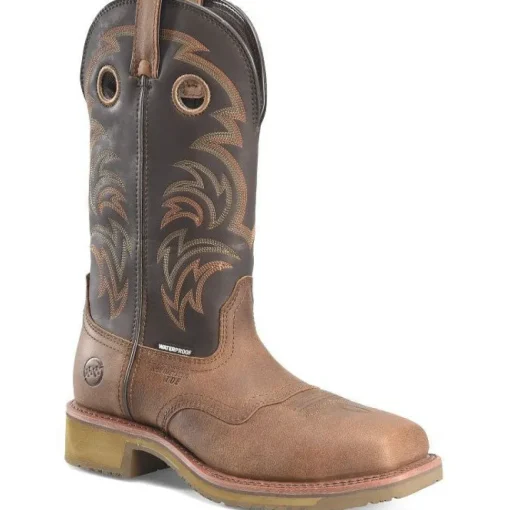 Double H Men's Farson 13" Composite Toe Western Work Boot -Brown- DH4154