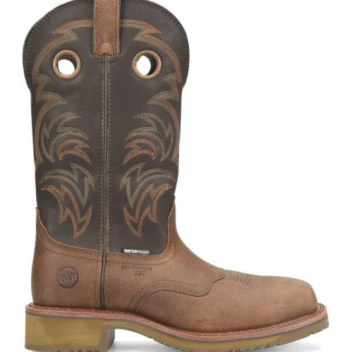 Double H Men's Farson 13" Composite Toe Western Work Boot -Brown- DH4154