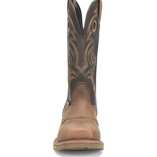 Double H Men's Farson 13" Composite Toe Western Work Boot -Brown- DH4154