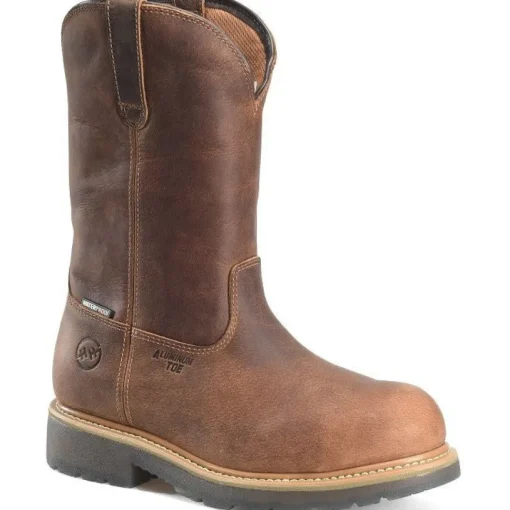 Double H Men's Nomad 11" Alloy Toe WP Wellington Work Boot -Brown- DH4157