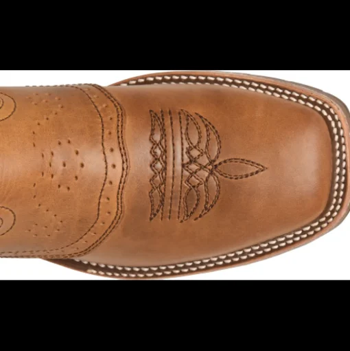 Double H Men's Odie 11" Wide ST Slip Resist Roper Western Work Boot - Red - DH8556