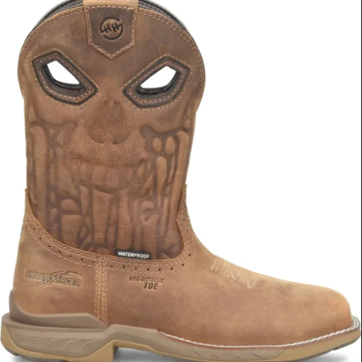 Double H Men's Phantom Rider Lycan 11" Comp Toe WP Roper Work Boot -Brown- DH5398