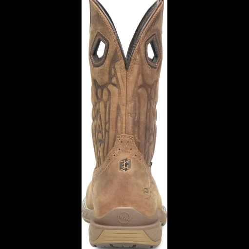 Double H Men's Phantom Rider Lycan 11" Comp Toe WP Roper Work Boot -Brown- DH5398