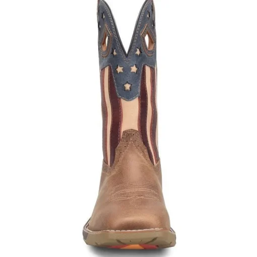 Double H Men's Phatom Rider Fortitude 11" Square Toe Western Work Boot -Brown- PH5005