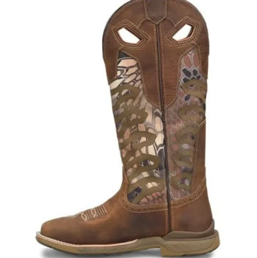 Double H Men's Snake 16" WP Slip Resistant Snake Work Boot - Brown - DH5390