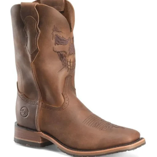 Double H Men's Stockman 11" Wide Western Work Boot -Brown- DH7034
