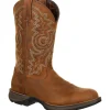 Durango Men's Rebel 12" Round Toe WP Western Boot - Brown - DDB0163