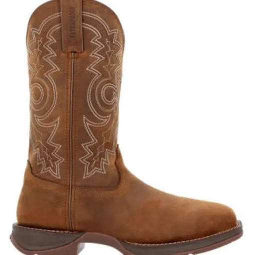 Durango Men's Rebel Work 11" WP Steel Toe Western Boot -Brown- DDB0389