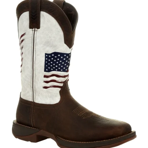Durango Women's Lady Rebel Distressed Flag 11" Square Toe Western Boot DRD0394