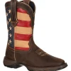 Durango Women's Lady Rebel Patriotic 10" Square Toe Western Flag Boot RD4414
