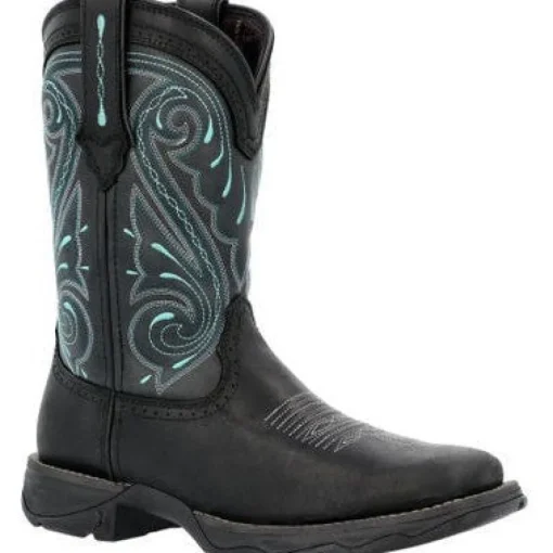 Durango Women's Lady Rebel 10" ST Western Work Boot - Sky - DRD0462